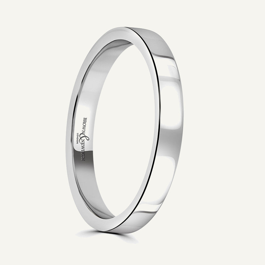 Ladies Flat Court Wedding Ring