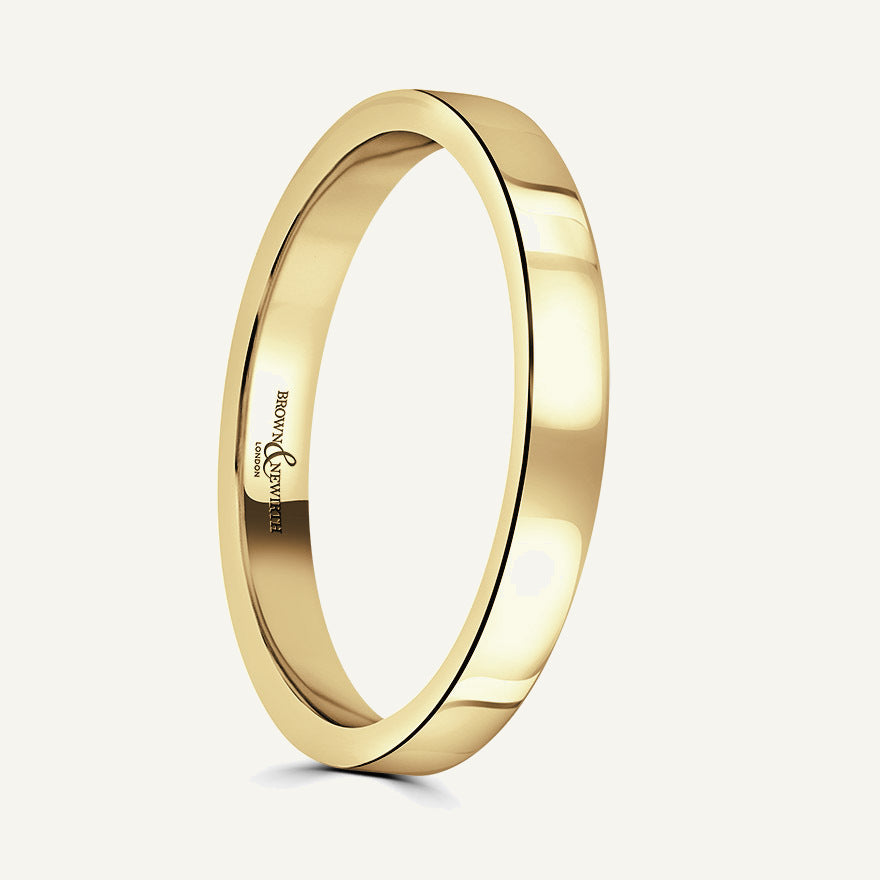 Ladies Flat Court Wedding Ring