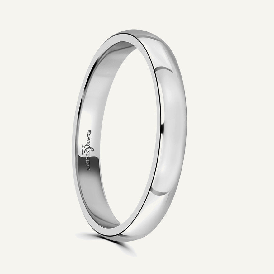 Ladies Classic Court Wedding Ring