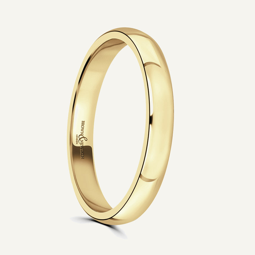 Ladies Classic Court Wedding Ring
