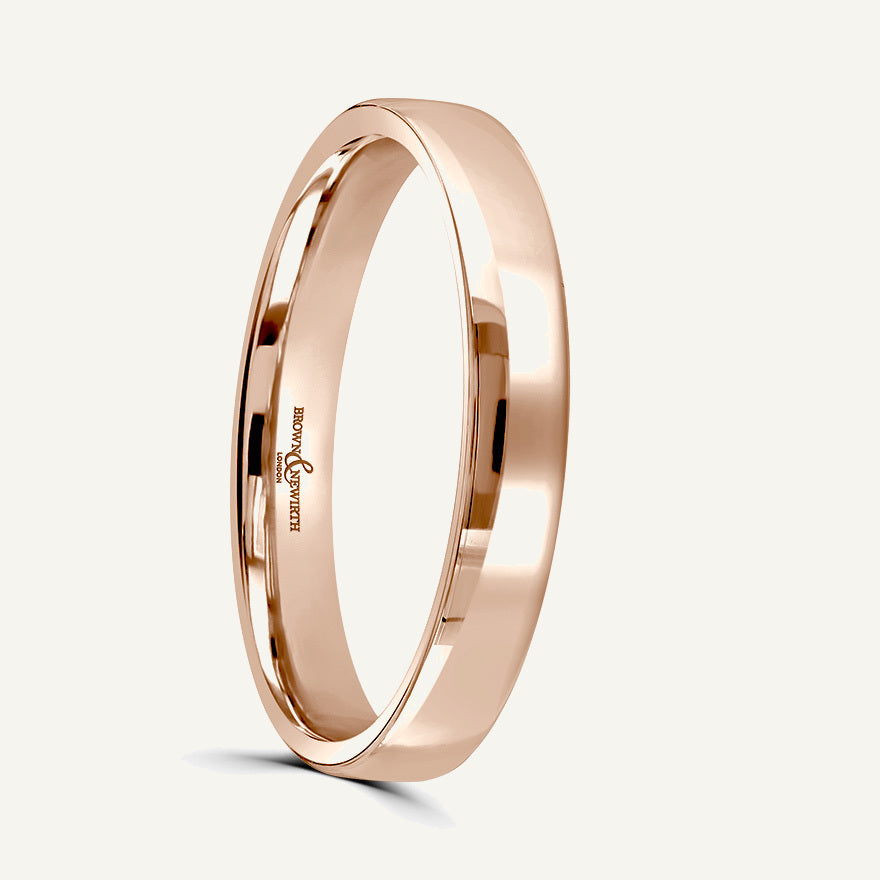 Gents Modern Court Wedding Ring