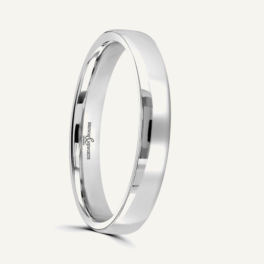 Gents Modern Court Wedding Ring