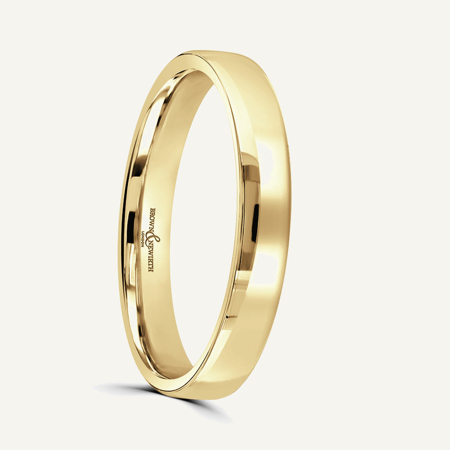 Gents Modern Court Wedding Ring