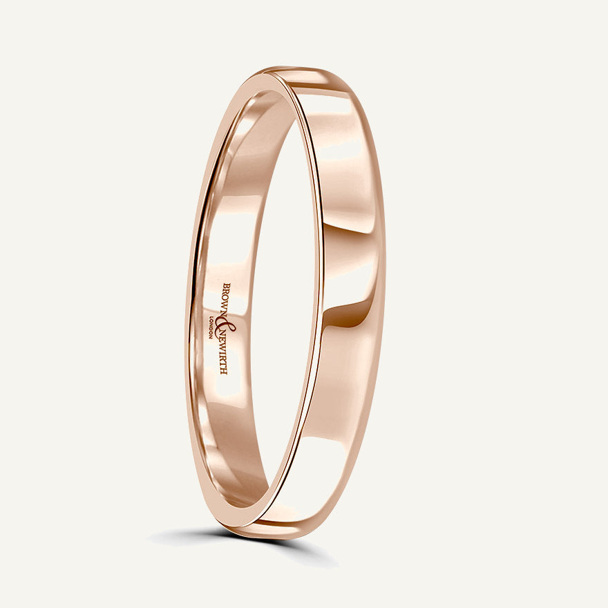 Ladies Softened Court Wedding Ring