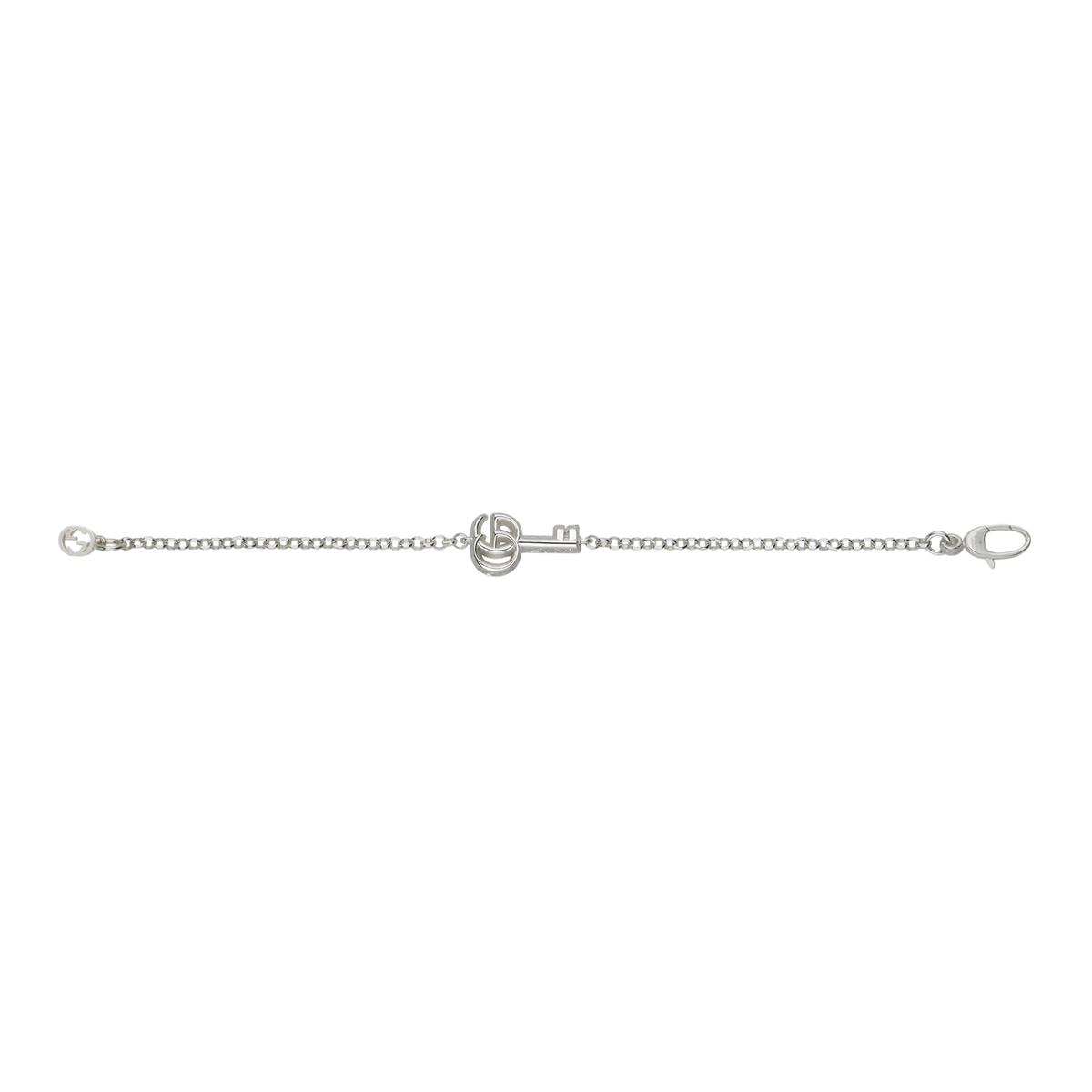 Add a designer touch to your jewellery collection with this Gucci sterling silver bracelet, combining timeless craftsmanship with a beautifully detailed key-inspired design.