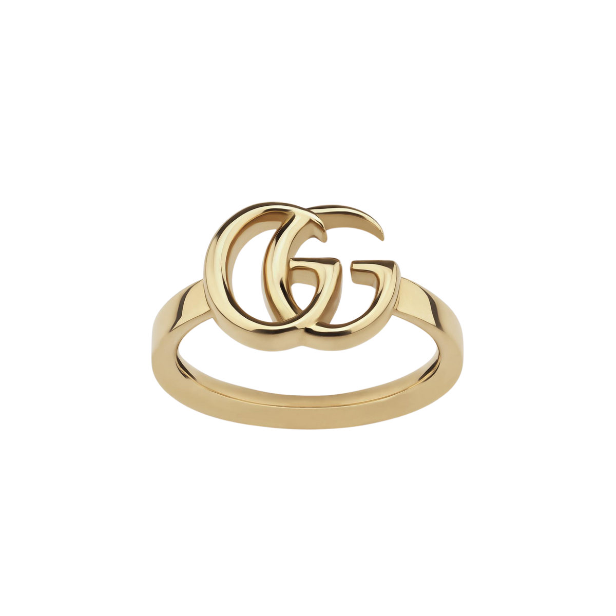 This luxury Gucci ring combines minimalist elegance with bold logo styling for a standout contemporary look. The smooth gold-tone finish makes it ideal for both casual wear and elevated occasions.