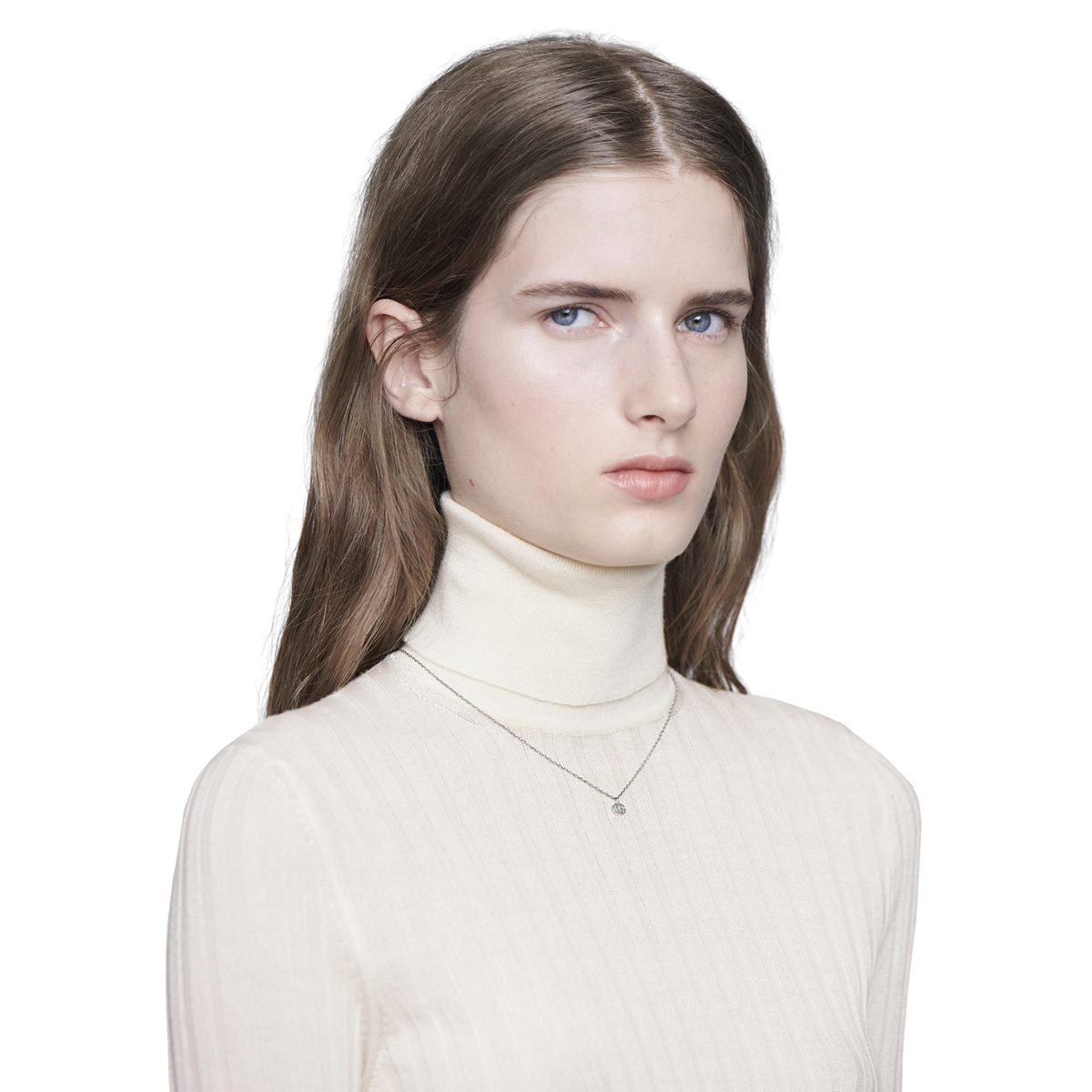 Discover timeless designer jewellery with this Gucci silver necklace featuring a subtle double G charm and elegant fine chain finish. A modern luxury essential for those who appreciate understated fashion and iconic style.