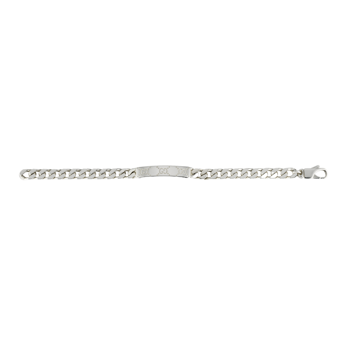 Crafted in Italy from sterling silver, this Gucci Signature Bracelet in size 17 combines quality craftsmanship with an iconic design that's easy to wear every day.