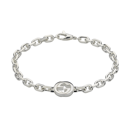 Elegant and unmistakably Gucci, this Interlocking G Diamond Necklace is crafted in 18ct white gold and finished with brilliant diamonds, creating a timeless piece to wear every day or treasure for special occasions.