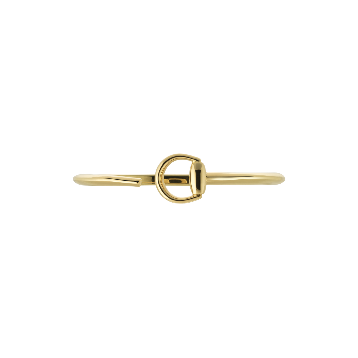 Understated yet instantly recognisable, this 18ct yellow gold Gucci bangle reflects the brand’s heritage-inspired aesthetic. The polished finish enhances the sculptural Horsebit detail, creating a refined balance between minimalist design and iconic branding. A sophisticated piece that transitions effortlessly from day to evening wear.