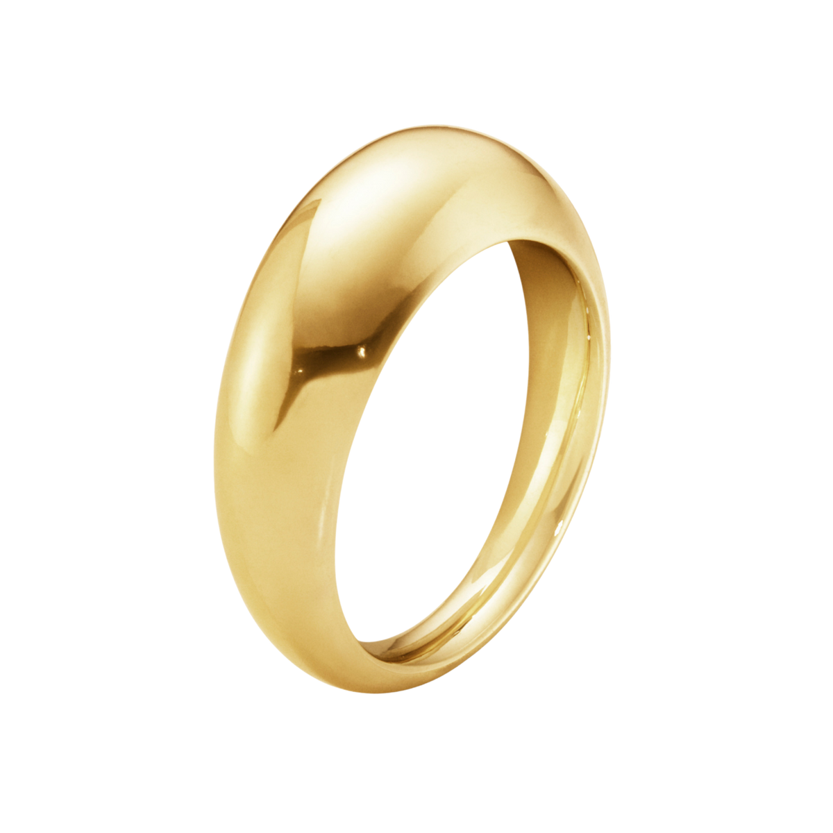Georg Jensen ring crafted from 18ct yellow gold with a polished finish.