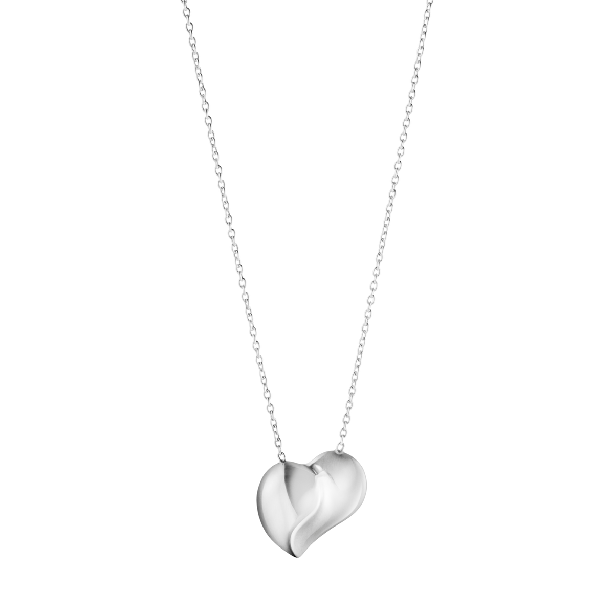 The Georg Jensen Heart Pendant is a beautiful expression of love and connection, crafted in polished sterling silver with the flowing, sculptural lines that have become a signature of the brand. 