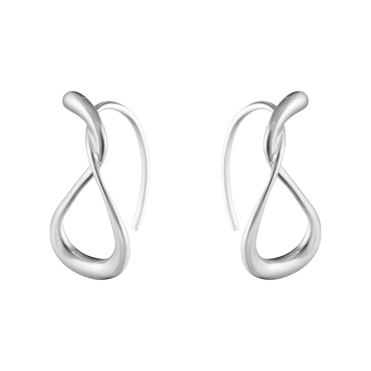 The Georg Jensen Mercy Small Hoop Earrings offer a fresh take on a jewellery classic. Crafted in sterling silver, their softly curved shape gives them a more sculptural look than traditional hoops, making them an easy choice for everyday wear with a modern twist.