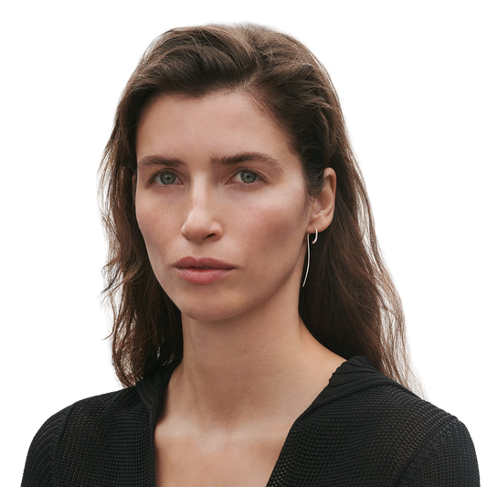 Designed by Jacqueline Rabun, these sterling silver Mercy Earrings offer a fluid silhouette that brings contemporary Scandinavian style to both everyday and occasion wear.