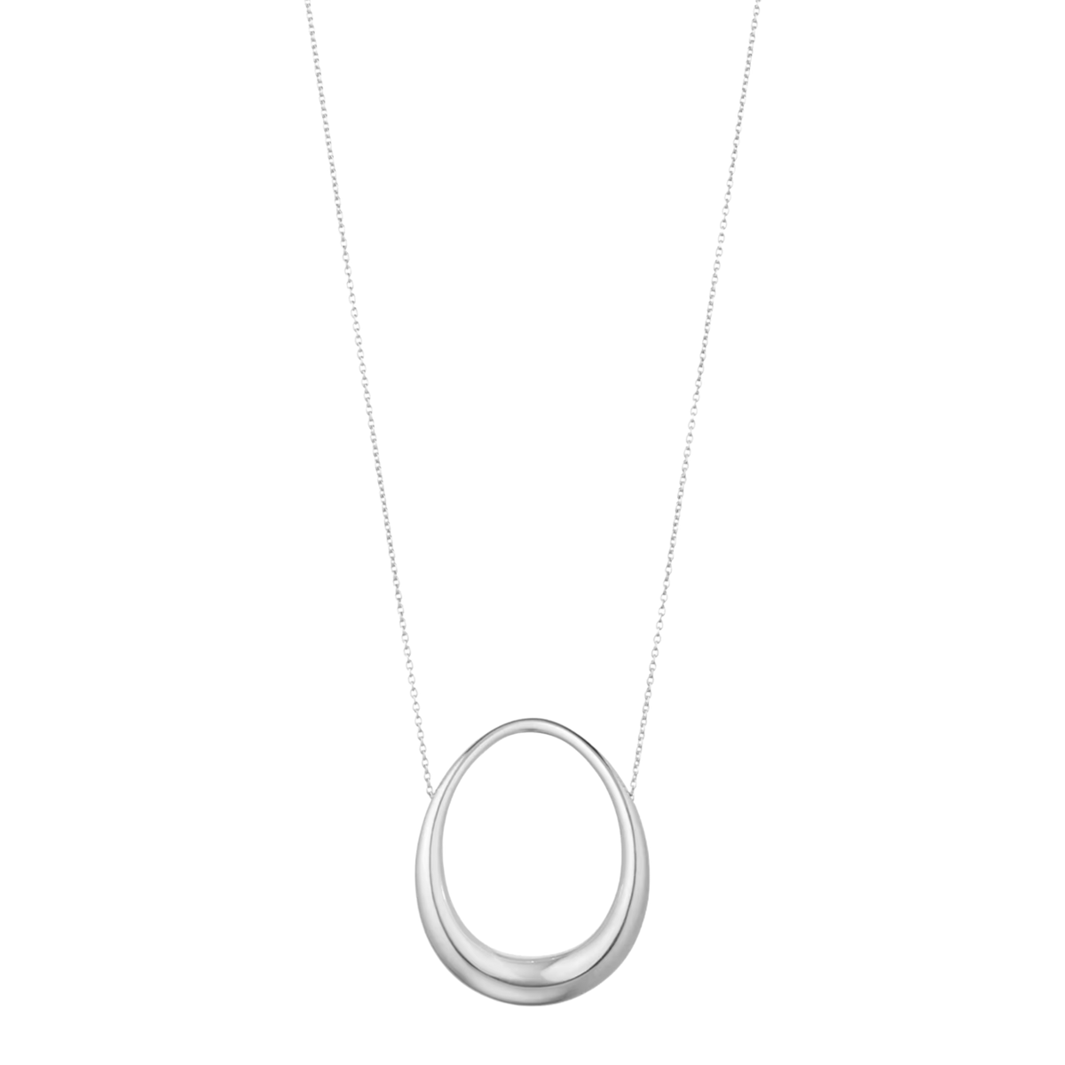 The Georg Jensen Offspring Large Pendant is designed to be a statement stand alone piece to elevate any outfit for any occasion. 