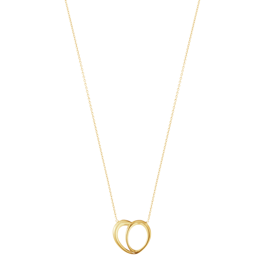 Crafted in radiant 18ct yellow gold, the softly intertwined heart design represents two lives forever linked, creating a piece that's both elegant and deeply meaningful.