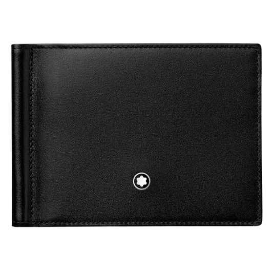 Montblanc Meisterstück Wallet 6CC with Money Clip Black Leather