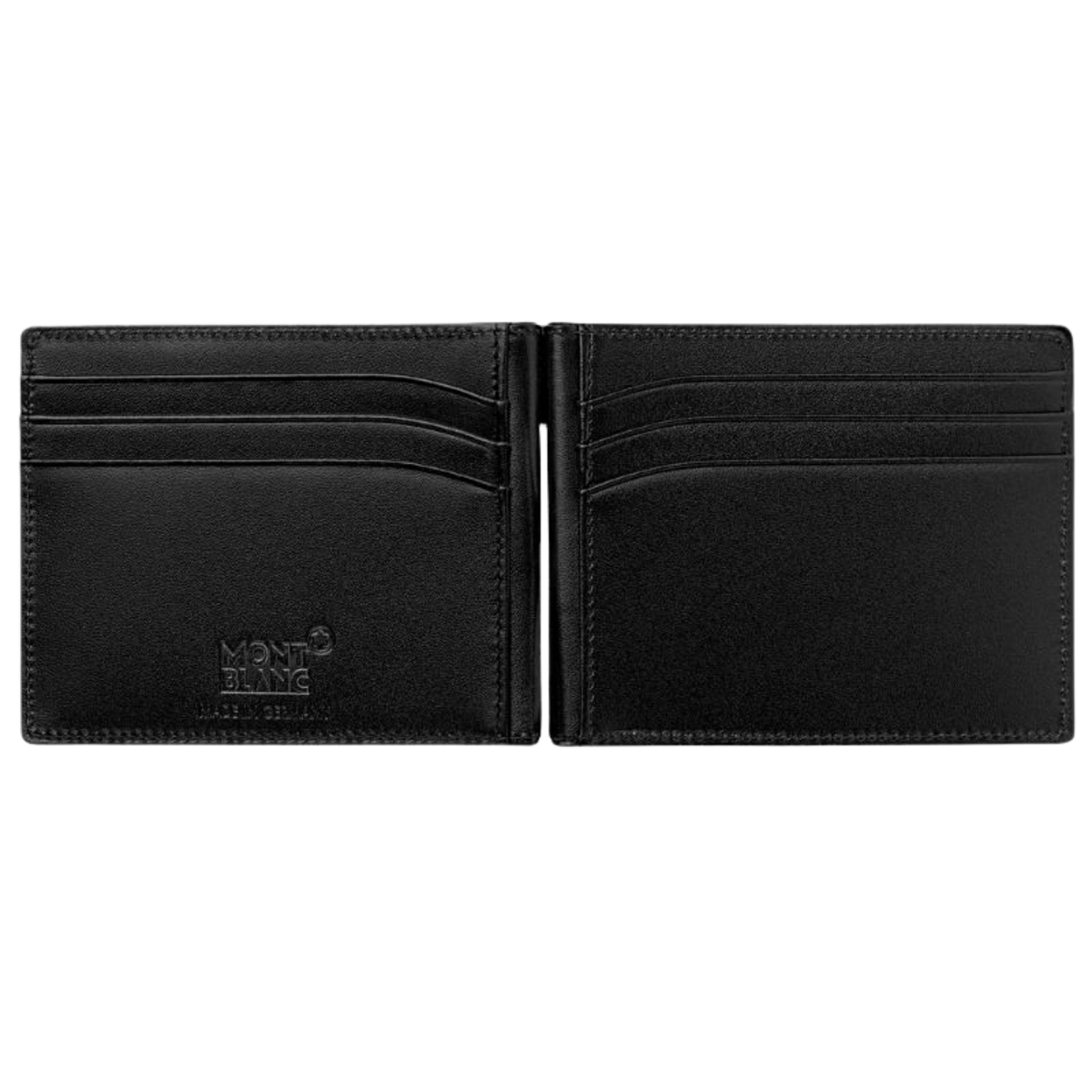 Montblanc Meisterstück Wallet 6CC with Money Clip Black Leather