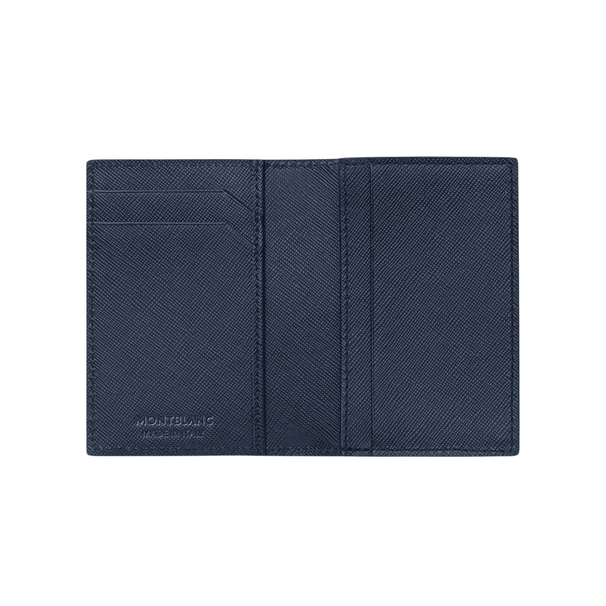 Interior of the Montblanc Sartorial Card Holder featuring multiple card slots and a central compartment.