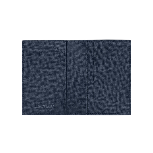 Interior of the Montblanc Sartorial Card Holder featuring multiple card slots and a central compartment.