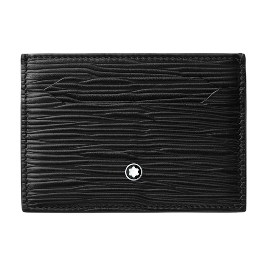 The Montblanc Meisterstück 4810 Card Holder combines modern design with Montblanc's renowned leather craftsmanship. 