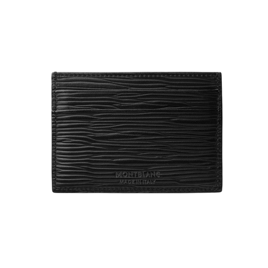 Rear view of Montblanc Meisterstück 4810 Card Holder Black Leather