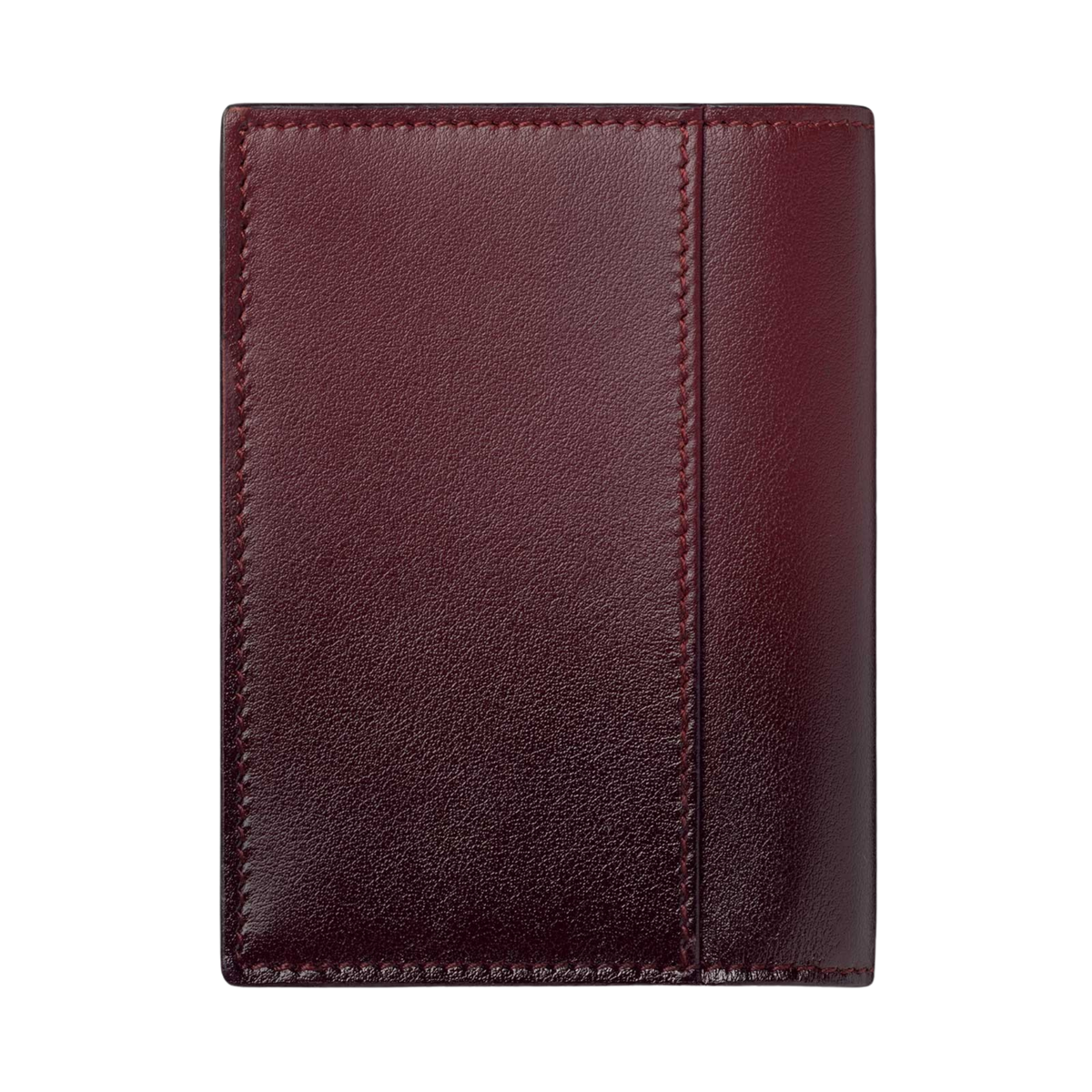 A rear view of Montblanc Meisterstück 4CC Card Holder Burgundy Leather