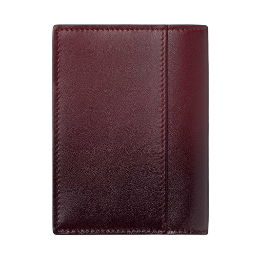A rear view of Montblanc Meisterstück 4CC Card Holder Burgundy Leather