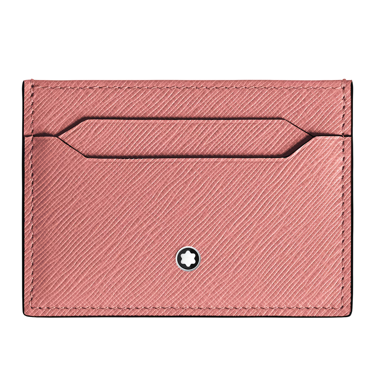 Front View of Montblanc Sartorial 5CC Card Holder Blush Leather