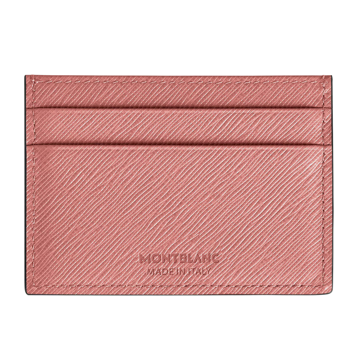 Rear View of Montblanc Sartorial 5CC Card Holder Blush Leather 