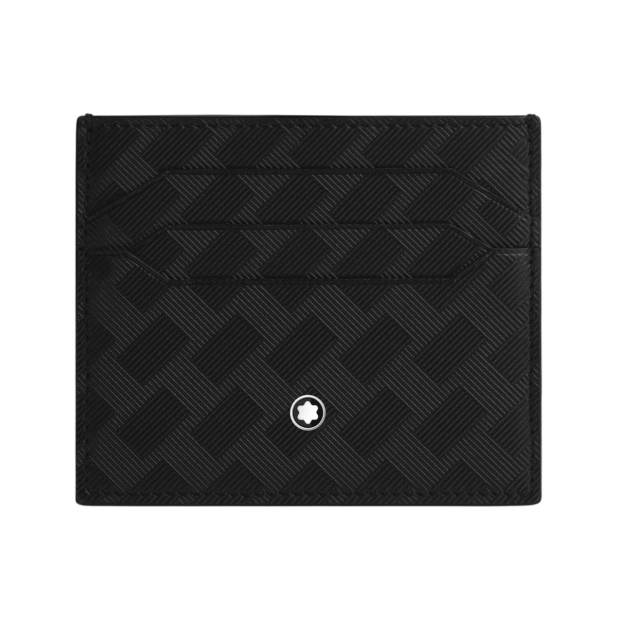 Front View of Montblanc Extreme 3.0 6CC Card Holder Black Leather