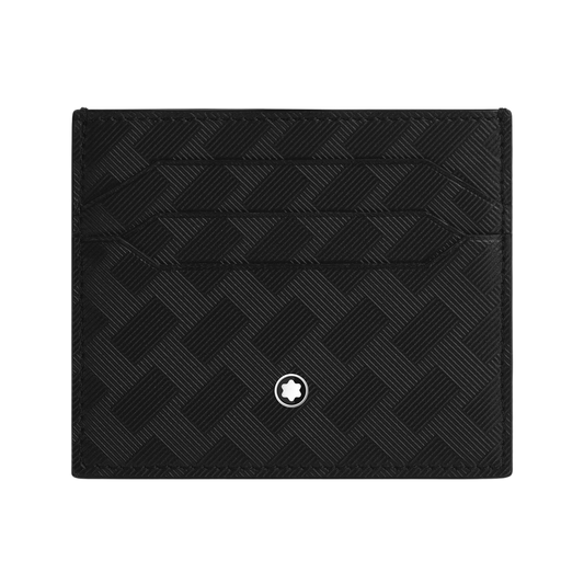 Front View of Montblanc Extreme 3.0 6CC Card Holder Black Leather