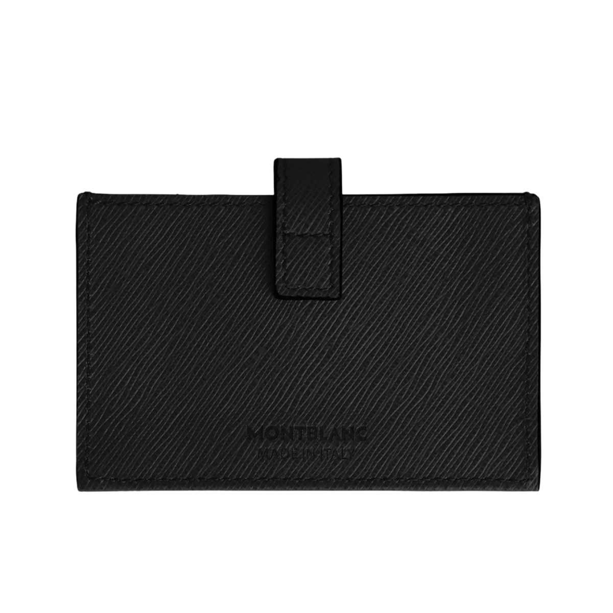 Rear view of Montblanc Sartorial 5CC Card Holder Black Leather