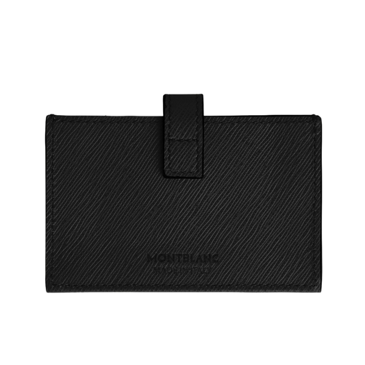 Rear view of Montblanc Sartorial 5CC Card Holder Black Leather