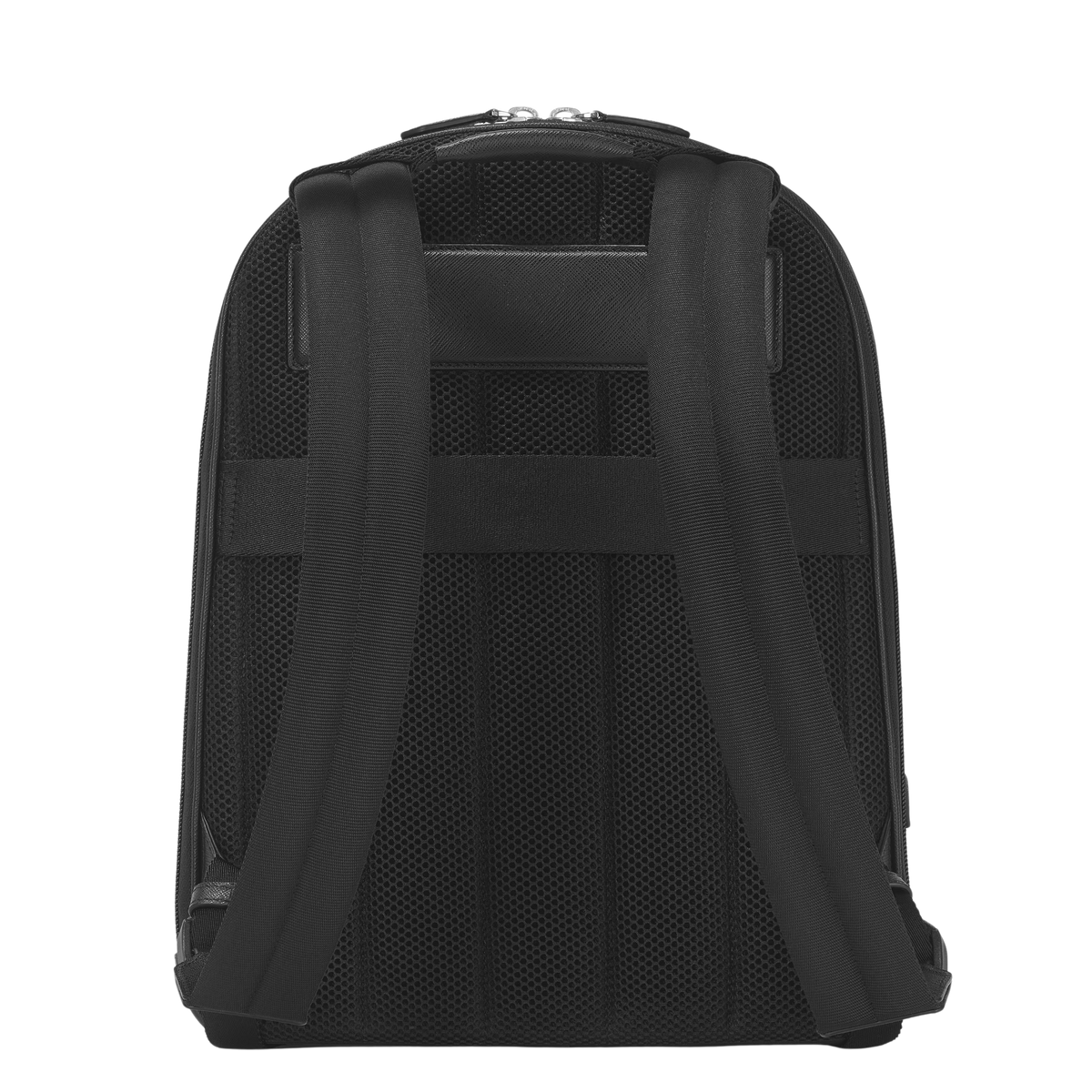 Rear view of the Montblanc Sartorial Medium Backpack with adjustable padded shoulder straps.