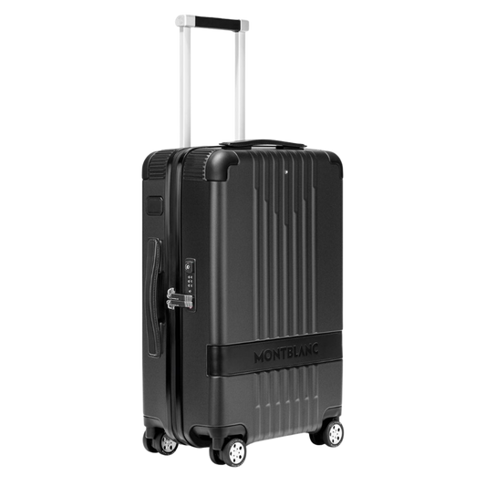 Side view of the Montblanc MY4810 Cabin Trolley highlighting its compact cabin-friendly size.