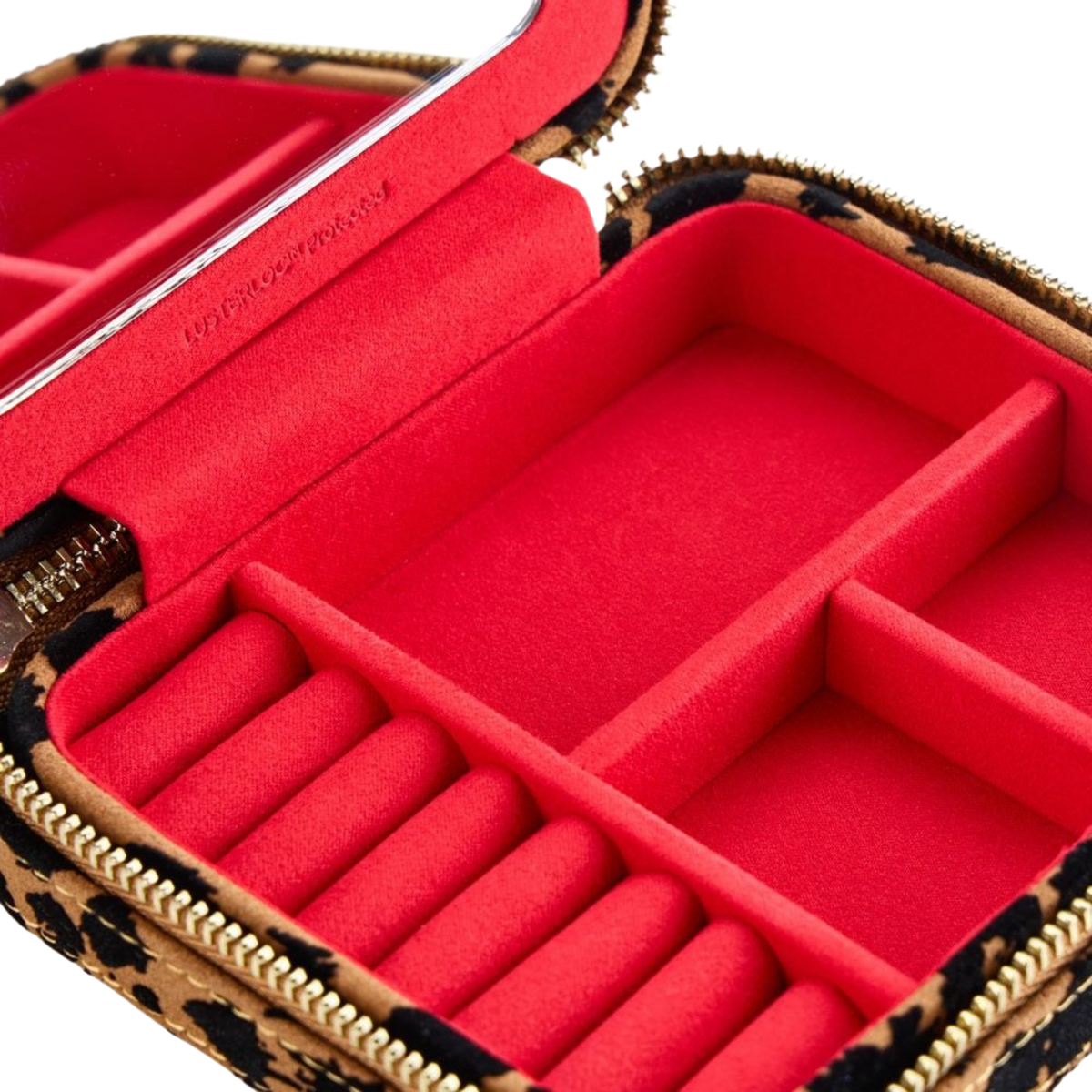 Designed for stylish travel, the Wolf Savanna Jewellery Zip Case combines eye-catching leopard print with a compact silhouette, offering a practical and elegant way to keep treasured jewellery secure wherever life takes you.