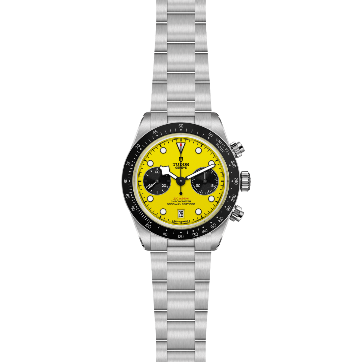 Powered by the COSC-certified Manufacture Calibre MT5813, this Black Bay Chrono delivers exceptional precision, a 70-hour power reserve and unmistakable Swiss craftsmanship.
