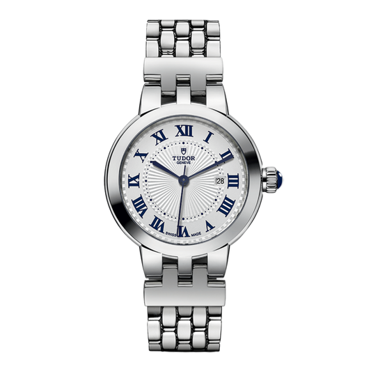 TUDOR Clair de Rose 30mm automatic watch with opaline dial and stainless steel bracelet