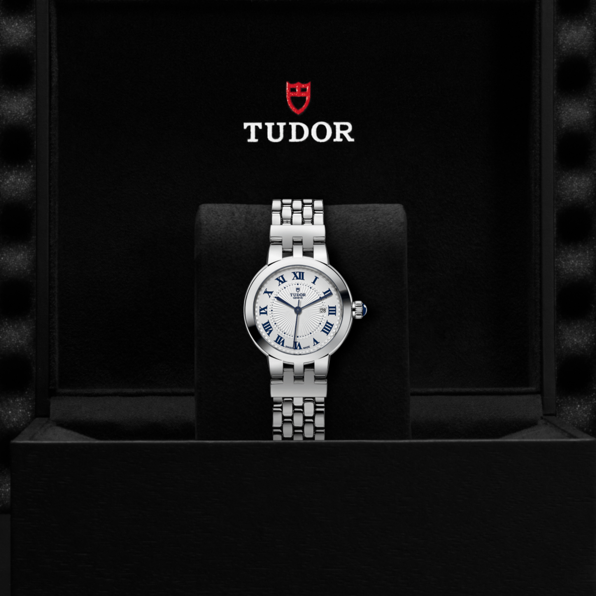 TUDOR Clair de Rose 30mm women’s watch with opaline dial and polished stainless steel case
