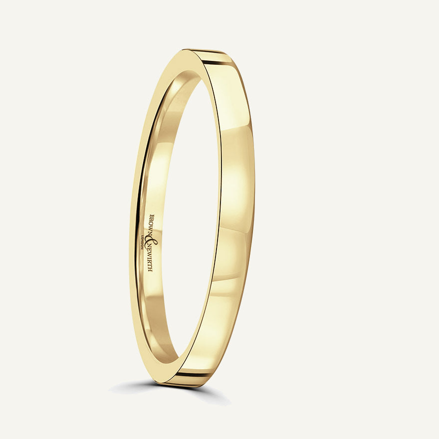Ladies Flat Court Wedding Ring
