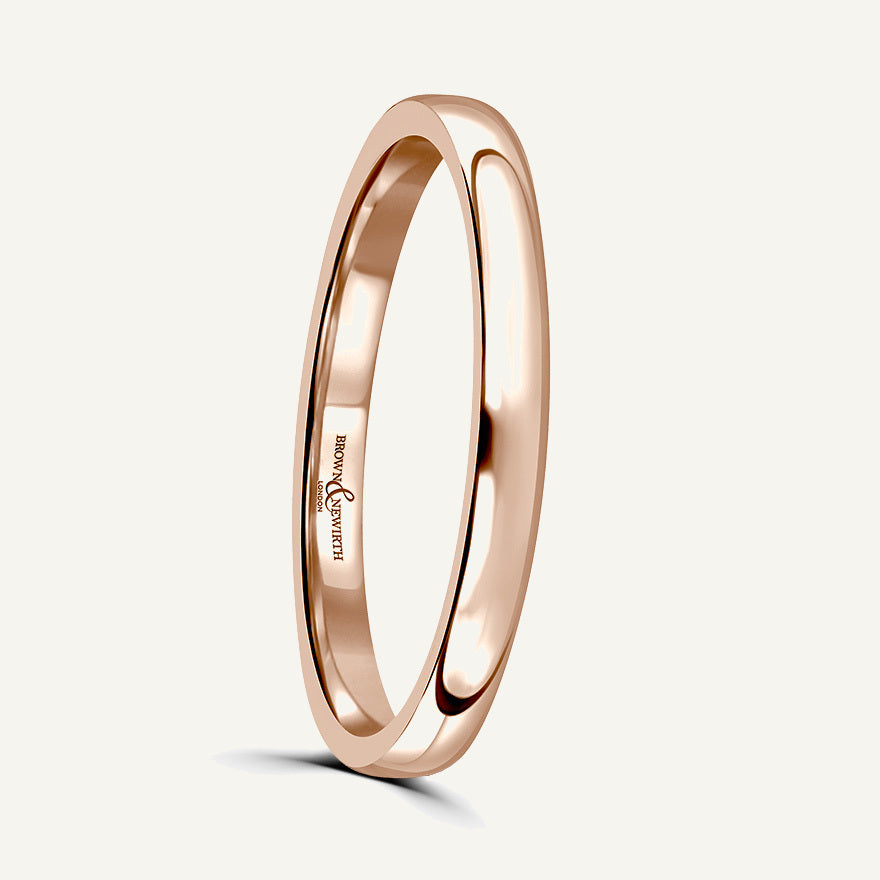 Gents Modern Court Wedding Ring