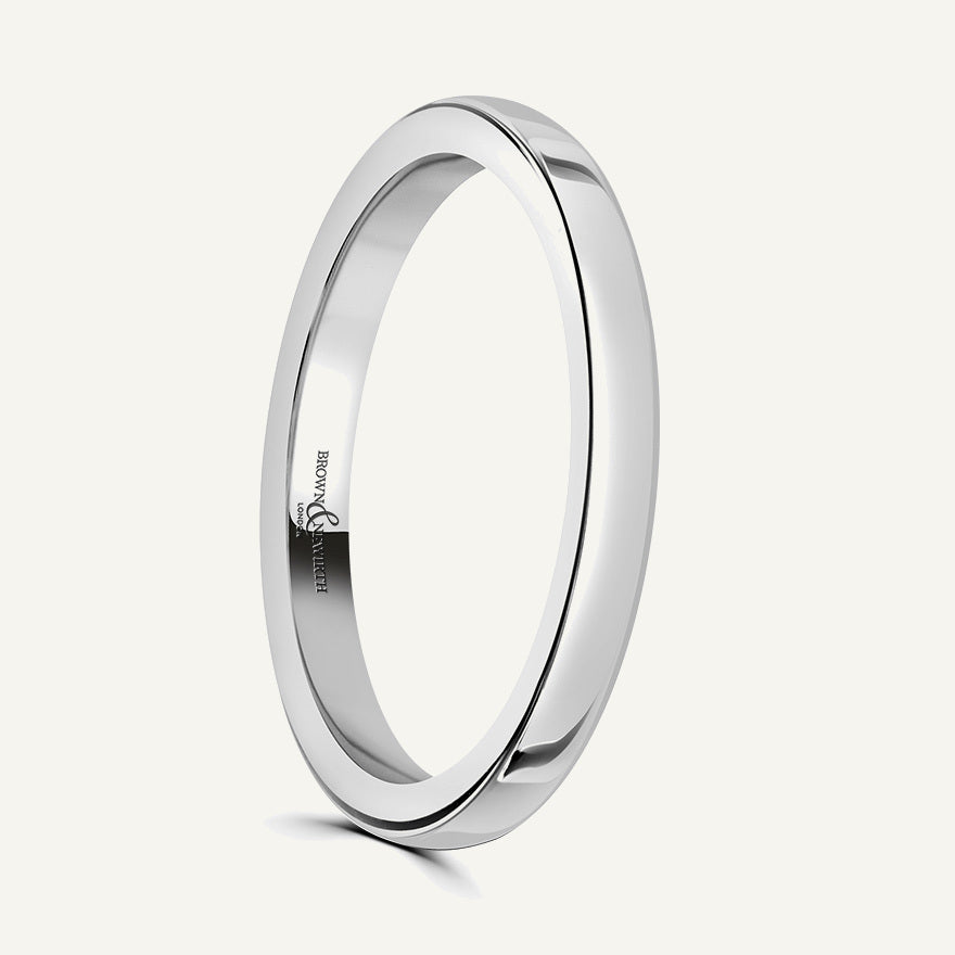 Ladies Classic Court Wedding Ring