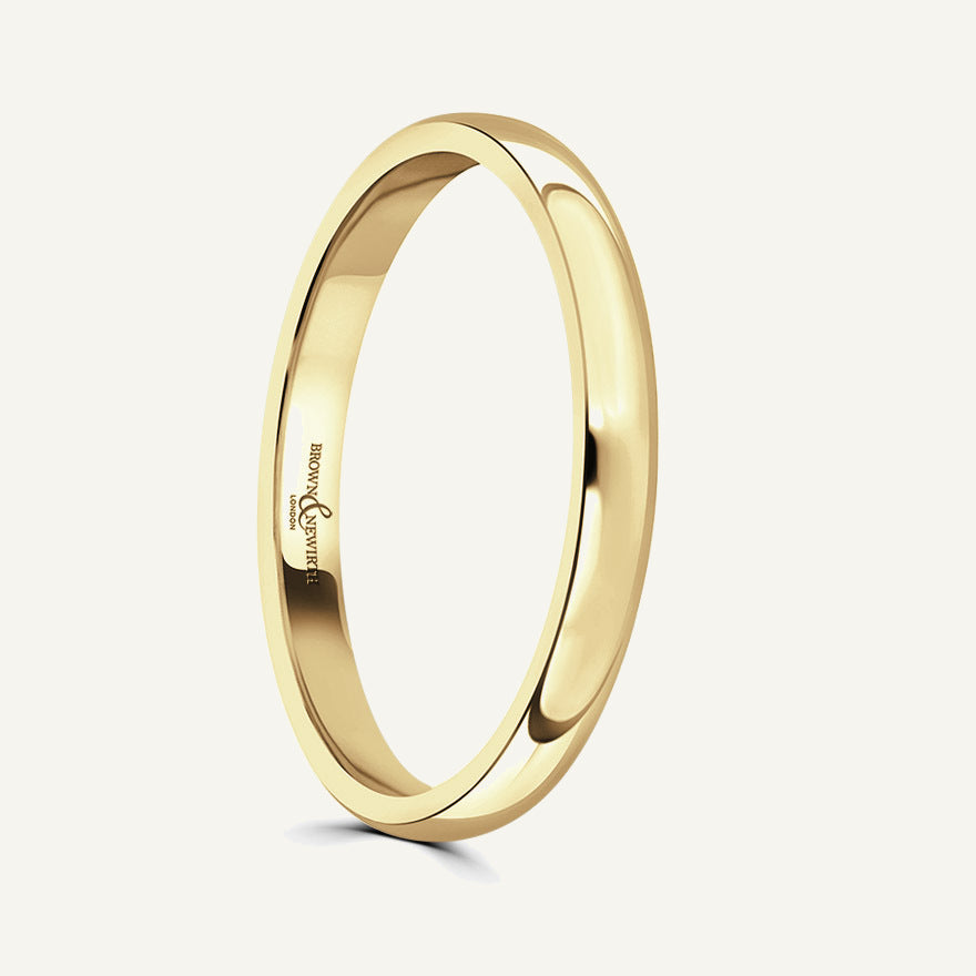 Ladies Classic Court Wedding Ring