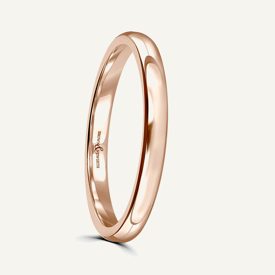 Gents Softened Court Wedding Ring
