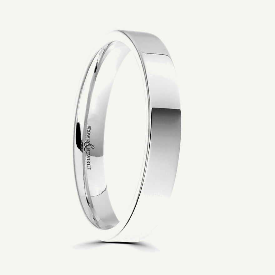 Gents Flat Court Wedding Ring