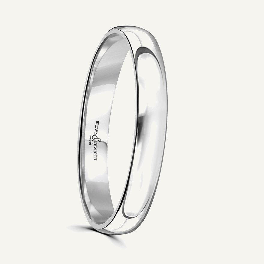 Ladies Classic Court Wedding Ring