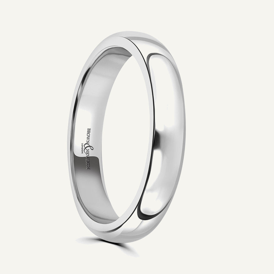 Ladies D-Shape Wedding Ring