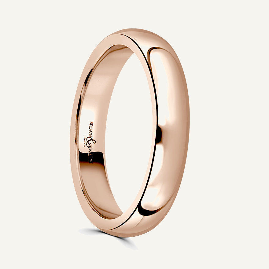 Gents D-Shape Wedding Ring