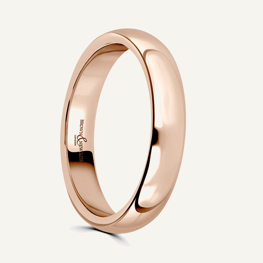 Gents D-Shape Wedding Ring
